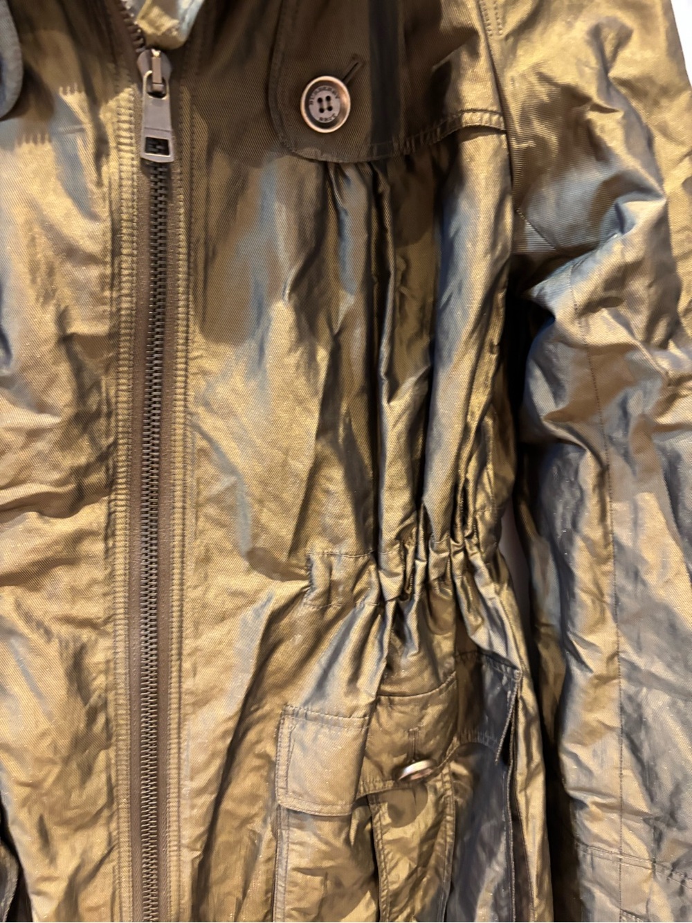 Burberry Brit Women's Olive Green / gold sheen Lightweight utility jacket - Picture 7 of 16